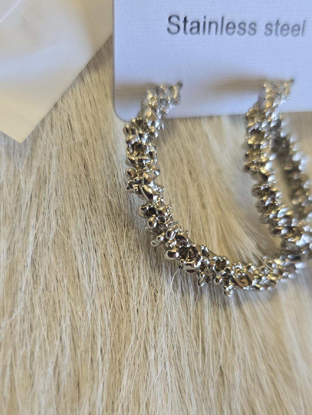 Sparkle Hoop Earrings - Picture 3 of 5